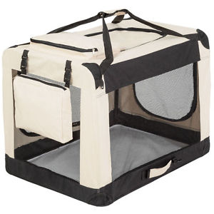 Cage sac box panier caisse de transport pour chien chat mobile pliable