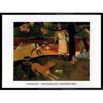 Paul Gauguin Paysage Tahïtien II (60×80 cm), Cadre Plastique, Noir