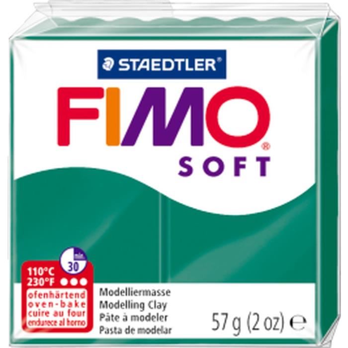 FIMO soft Pâte Polymère 56g vert émeraude Achat / Vente pate