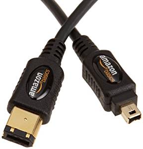 AmazonBasics Câble IEEE 1394 Firewire 4 Pin/6 Pin 1,8 m