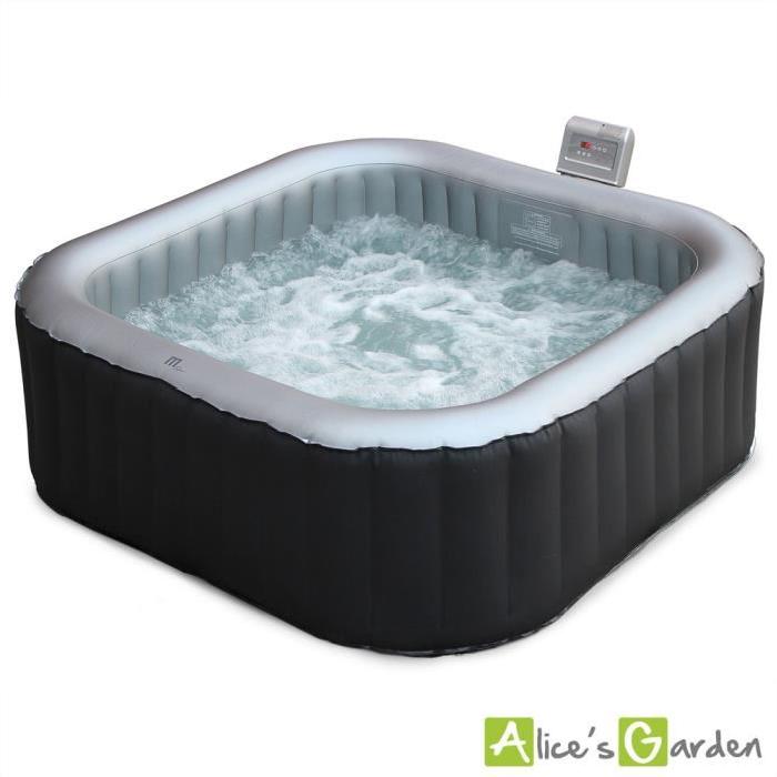 spa gonflable carre toronto anthracite 6 personne