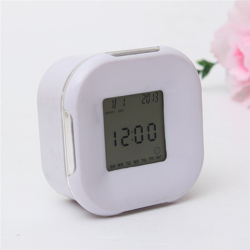 Horloge Alarme Reveil Ecran LED Numérique Température Calendrier