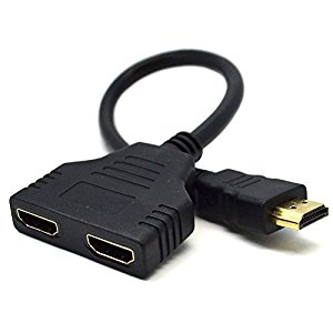 HDMI 1 Male à Double HDMI 2 Femelle Y cable adaptateur HD LED LCD