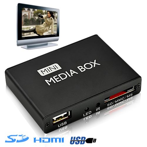 Lecteur multimédia HDMI AV Carte SD clé USB Un lecteur multimedia