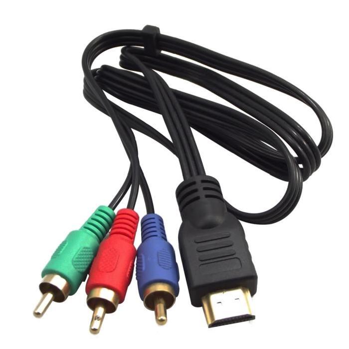cable hdmi male vers 3rca audio video cable av 1