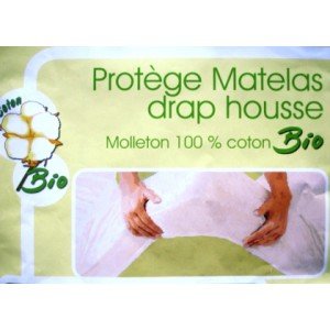 Protege matelas 100% coton bio 140×190: Cuisine & Maison