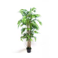 Plante artificielle Bambou hauteur 150cm Tige en véritable Bambou