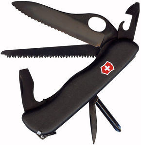 VICTORINOX COUTEAU SUISSE TRAILMASTER MILITARY BLACK SERIE 10 OUTILS