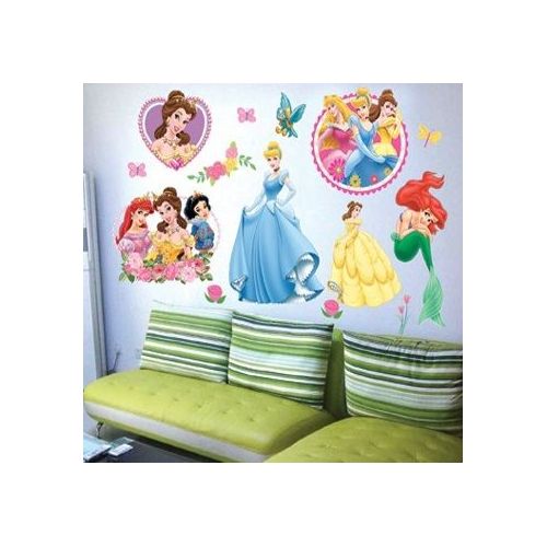 Princesses Décoration Mural Chambre Enfant Autocollants Sticker