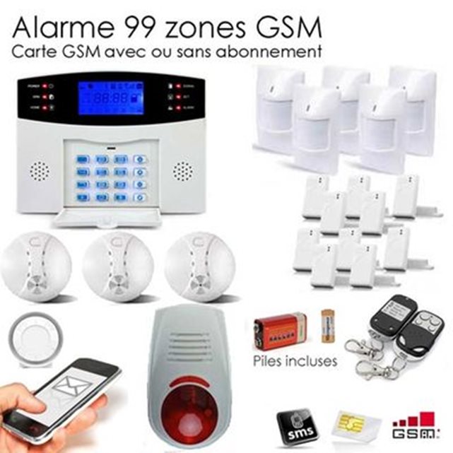 Alarme maison sans fil gsm , 99 zones xxxl box Securite Good Deal | La