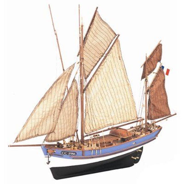 Maquette bateau en bois : marie jeanne ARTESANIA BEATRIZ couleur