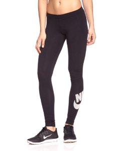 Nike Leggings pour femme avec logo sur le côté de la jambe Noir Noir