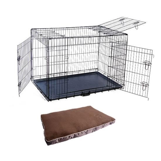 77 CM AVEC COUSSIN Description:Cage multifonctionnelle pour chien