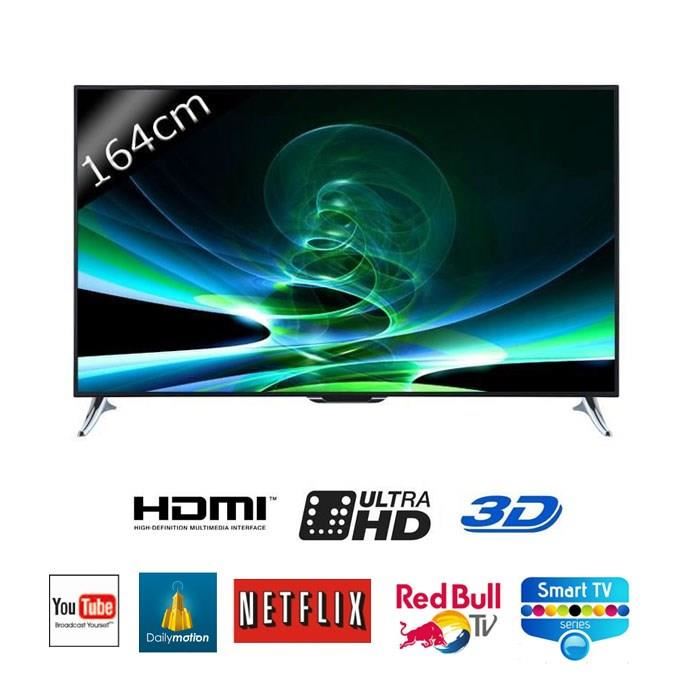 CONTINENTAL EDISON 65252 Smart TV UHD 4K 3D 164cm