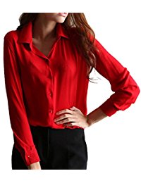 soie Rouge / Chemisiers et blouses / Femme : Vêtements