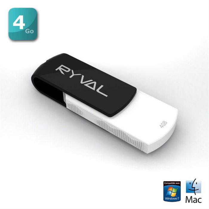 Ryval Clé USB R360 4 Go Achat / Vente clé usb Ryval Clé USB R360