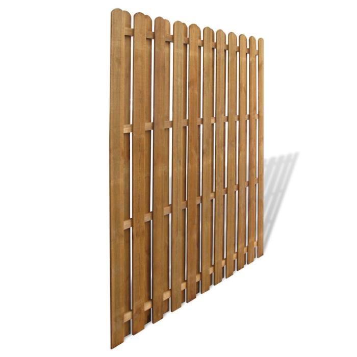 Panneau de cloture en bois avec planches intercalees Achat / Vente