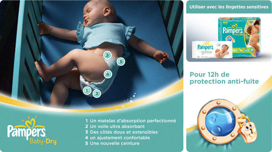 Pampers 81329855 Baby Dry Couches Taille 4 Maxi 7 18 Kg