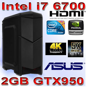 Gamer pc Intel Core i7 6700 4×4 00ghz 16gb ddr3 NVIDIA gtx950 2gb HDMI