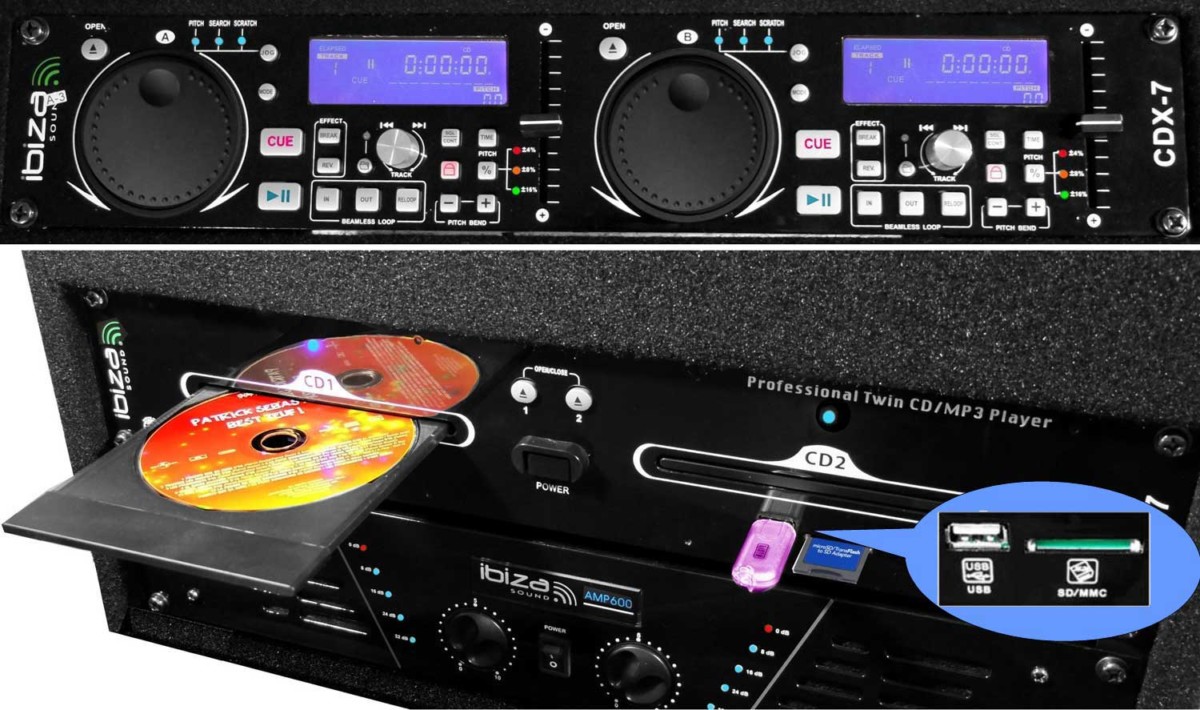 Régie sonorisation 960 W IBIZA SOUND DJ 1000