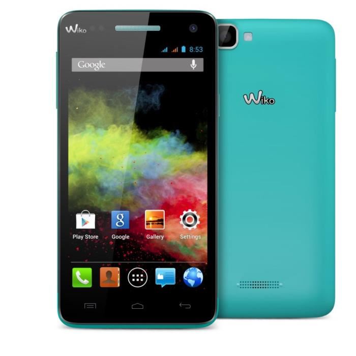 WIKO Rainbow Turquoise smartphone, prix pas cher