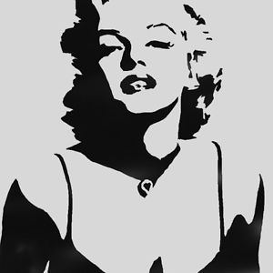 Marilyn Monroe Pochoir Reutilisable Maison Decor Art Artisanat T shirt