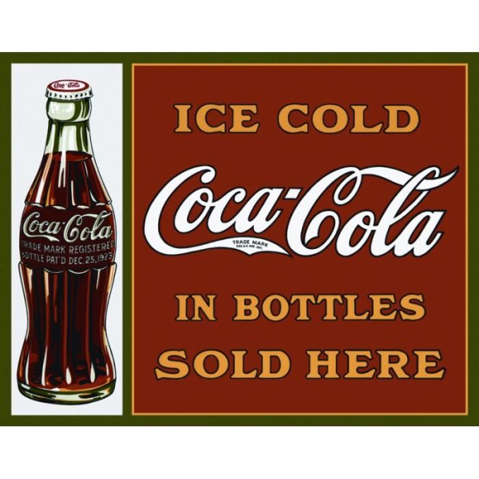 Plaque publicitaire métal ‘Coca Cola trade mark’ Très belle plaque