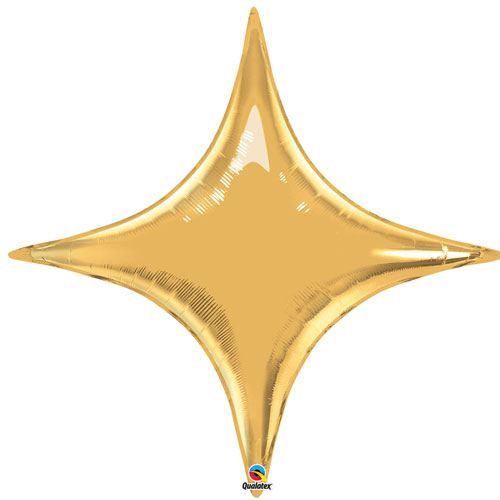 Ballon Mylar étoile design or Starpoint Ballon Taille 20 (50 cm) à