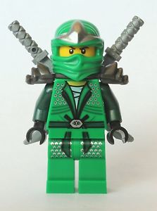 LEGO NINJAGO MINIFIGURE LLOYD ZX ARMOR SHAMSHIR SWORDS