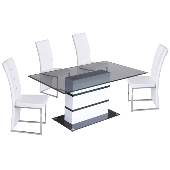 salle à manger design Lula blanc Achat / Vente table à manger