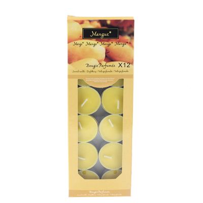 Lot de 12 bougies parfumées fruit mangue Comptoir Des Bougies | La