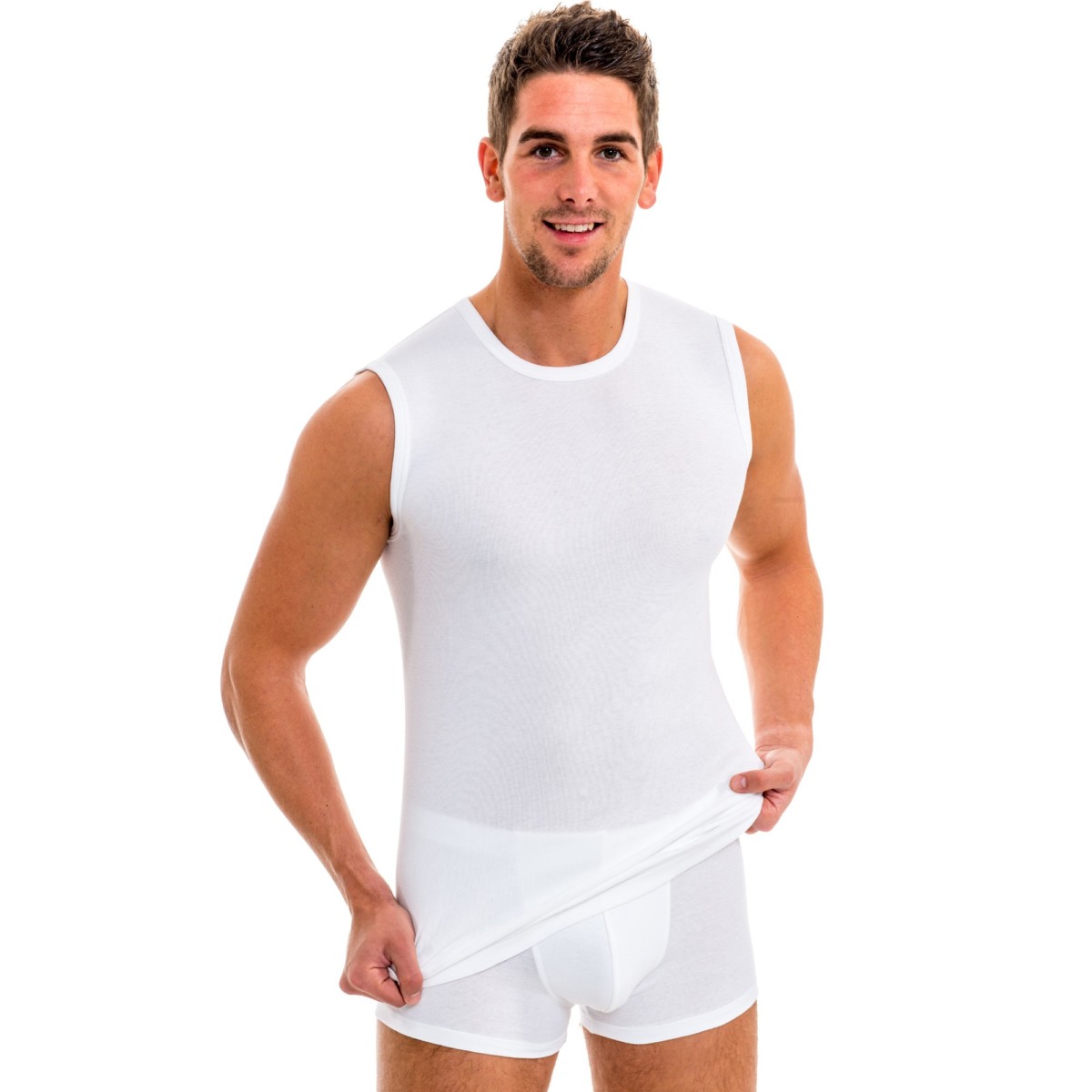 description muscle shirt homme hermko hermko 3040 muscle tee shirt 100