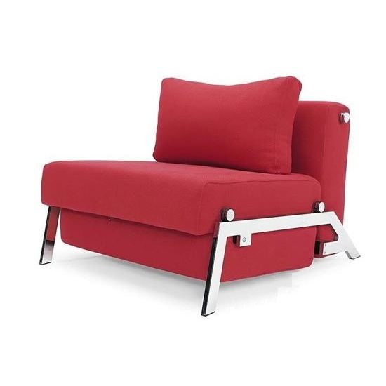 Fauteuil lit design SOFABED CUBED rouge convertibl Achat / Vente