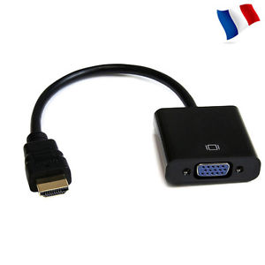 HDMI male vers VGA femelle Cordon video Cable adaptateur convertisseur