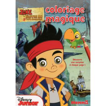 Coloriage magique Jake et les pirates du pays imaginaire broché
