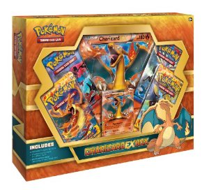 Pokemon Trading Cards Charizard EX Box 4 Booster 1 XL: Jeux