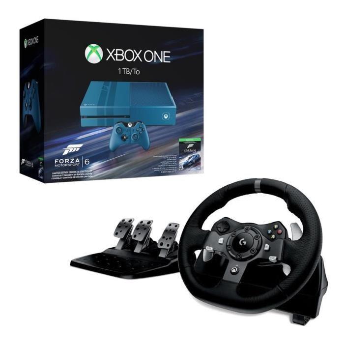 Xbox One 1To + Forza Motorsport 6 + Volant Logitech G920 Prix pas