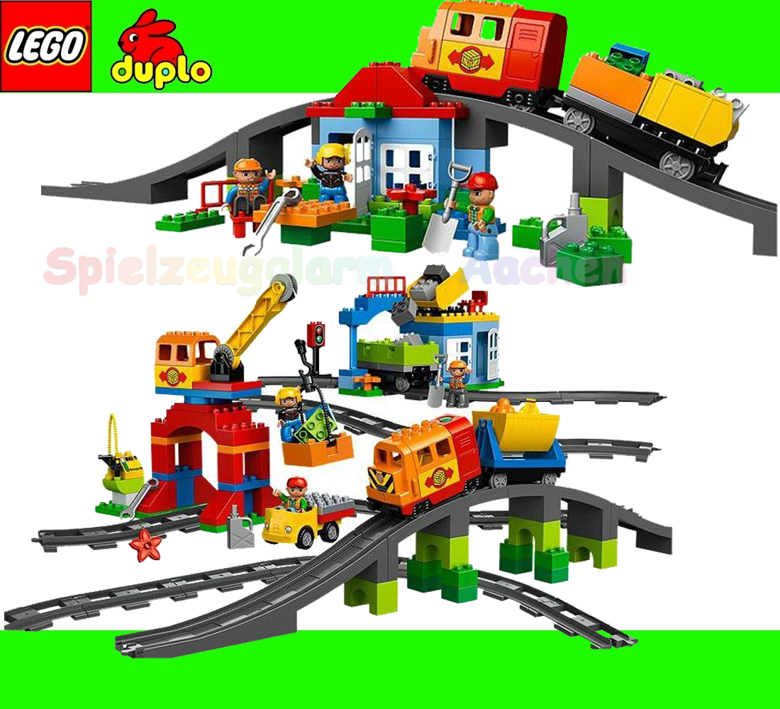 LEGO Duplo 10508 Eisenbahn Super Set Deluxe Train Track System Motor