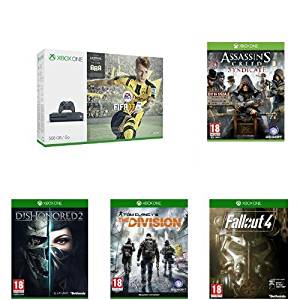 Pack Console Xbox One S 500 Go Storm Grey + Fifa 17 + Assassin’s Creed
