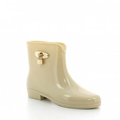 Ideal Shoes Bottines de pluie avec ornement serrure Oceane