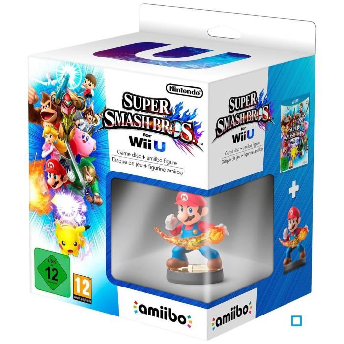 Jeu Super Smash Bros Wii U + Amiibo Mario Achat / Vente jeux wii u