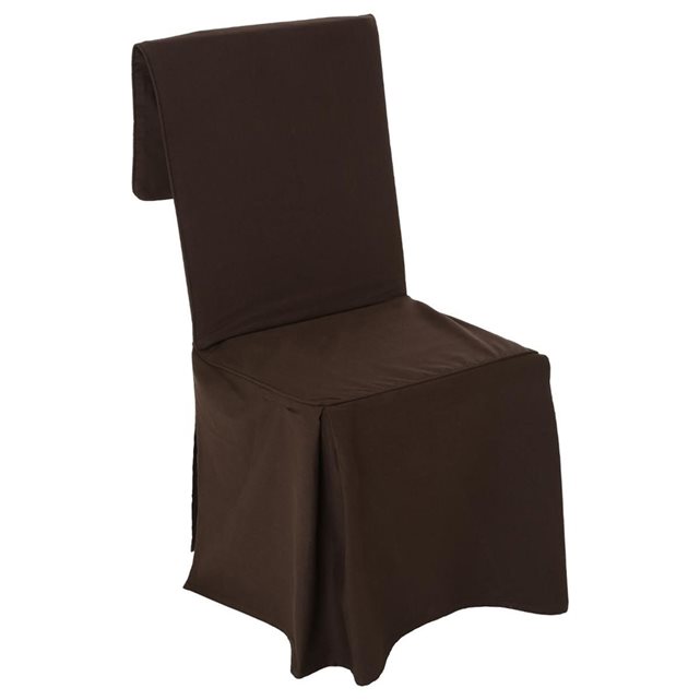 ATMOSPHERA Housse de chaise H. 85 cm Chocolat