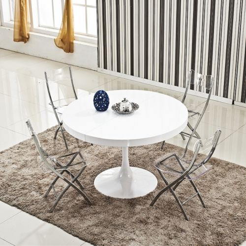 Ego Design Table ronde extensible Angie pas cher Achat / Vente
