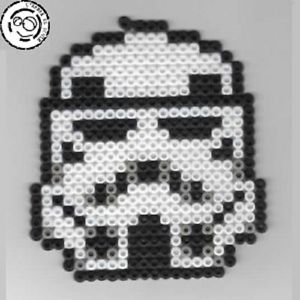 stormtroop Star Wars Bead sprite perler pixel art Perles a repasser