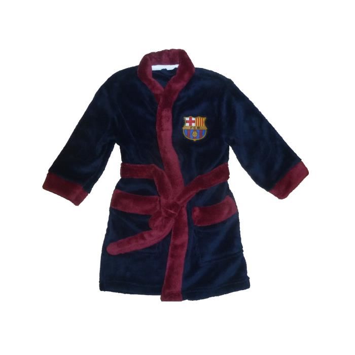 Robe de chambre pour enfants FC Barcelone avec ceinture et 2 poches